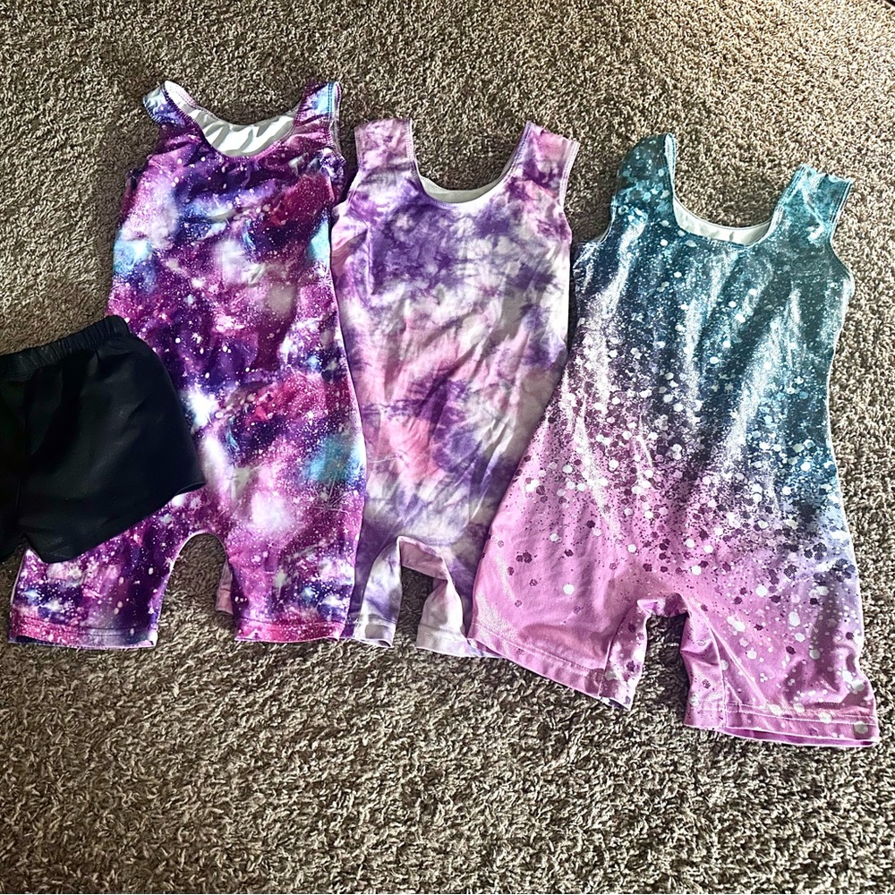 Amazon Girls Gymnastics Bodysuits Lot - Size M/8-10